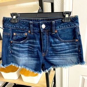 American Eagle Dark Wash Jean Shorts